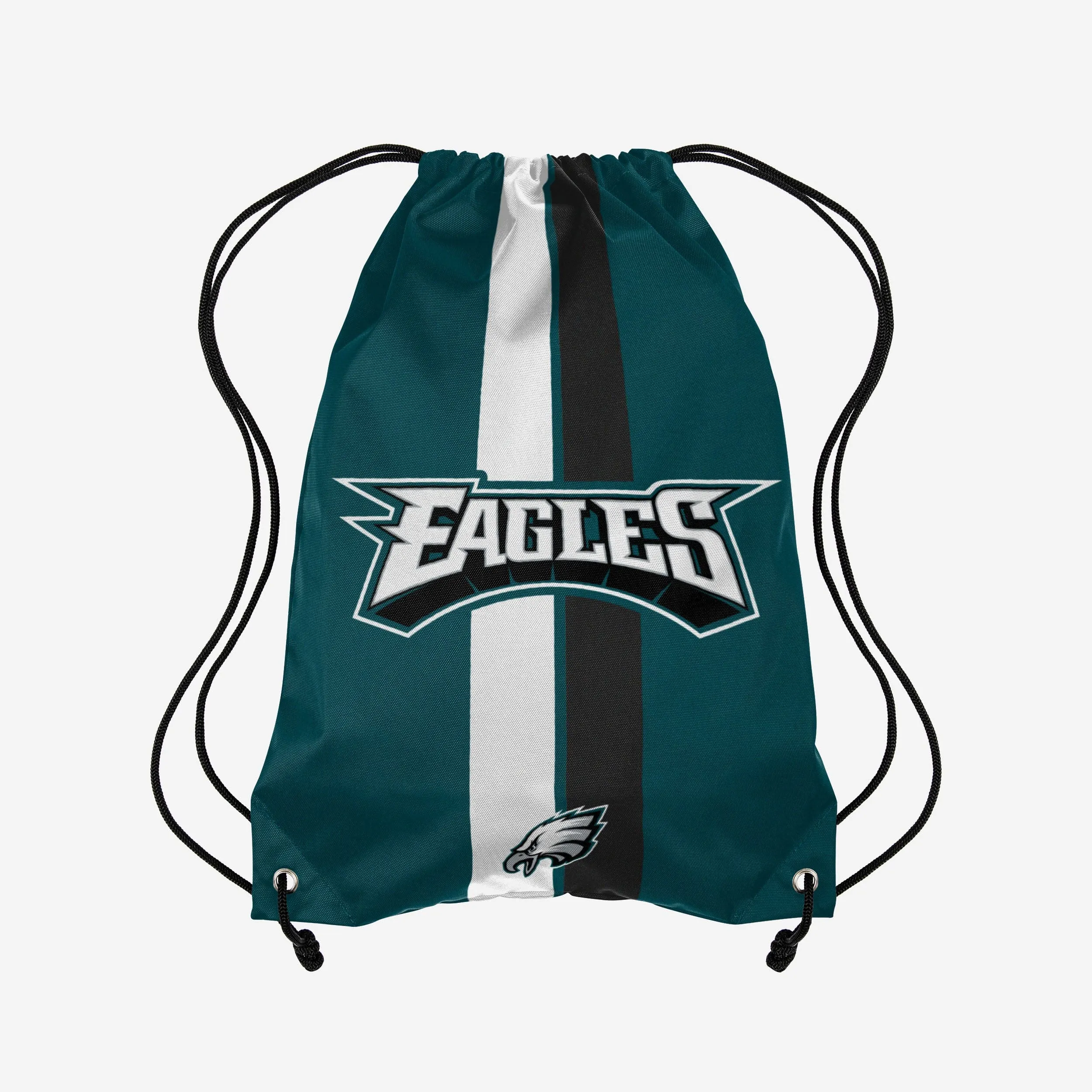 Philadelphia Eagles Team Stripe Wordmark Drawstring Backpack