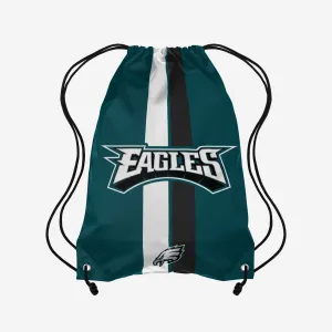 Philadelphia Eagles Team Stripe Wordmark Drawstring Backpack