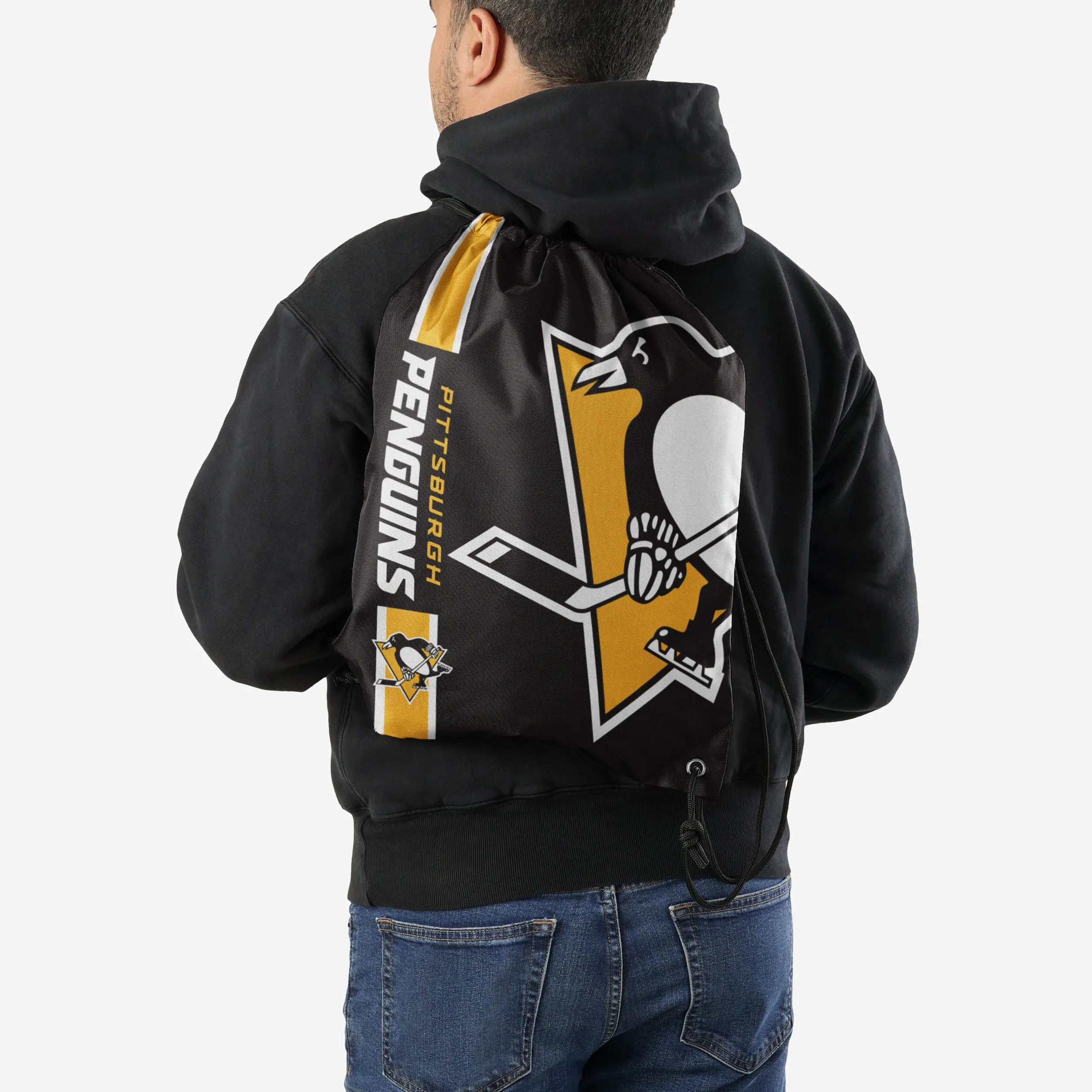Pittsburgh Penguins Big Logo Drawstring Backpack