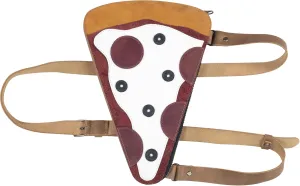 Pizza Slice-Shaped Shoulder Bag, Handbag, Crossbody Bag, Messenger Bag with Adjustable Strap, Full Grain Leather, Handmade