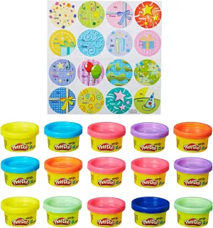 Play-Doh Party Bag, 15 Mini Play-Doh Cans for Kids Party Favors, Trick or Treat Toys, Classroom Prizes, Toys for 2 Year Olds and Up, 1 Ounce Each