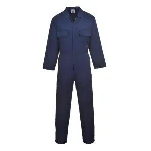 Portwest S999 Euro Polycotton Multipocket Work Coverall with Front Snap Closure, Navy, 6XL