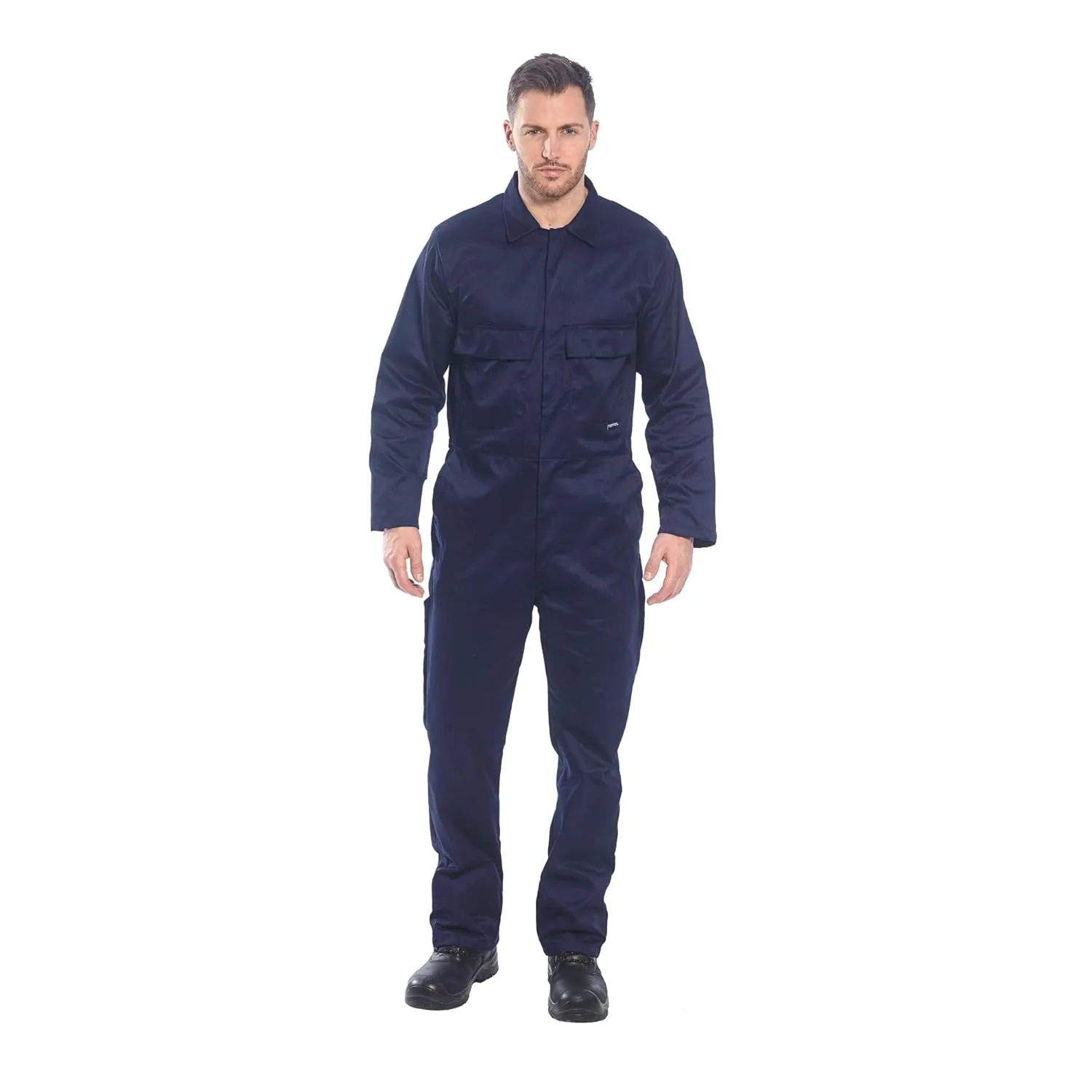 Portwest S999 Euro Polycotton Multipocket Work Coverall with Front Snap Closure, Navy, 6XL