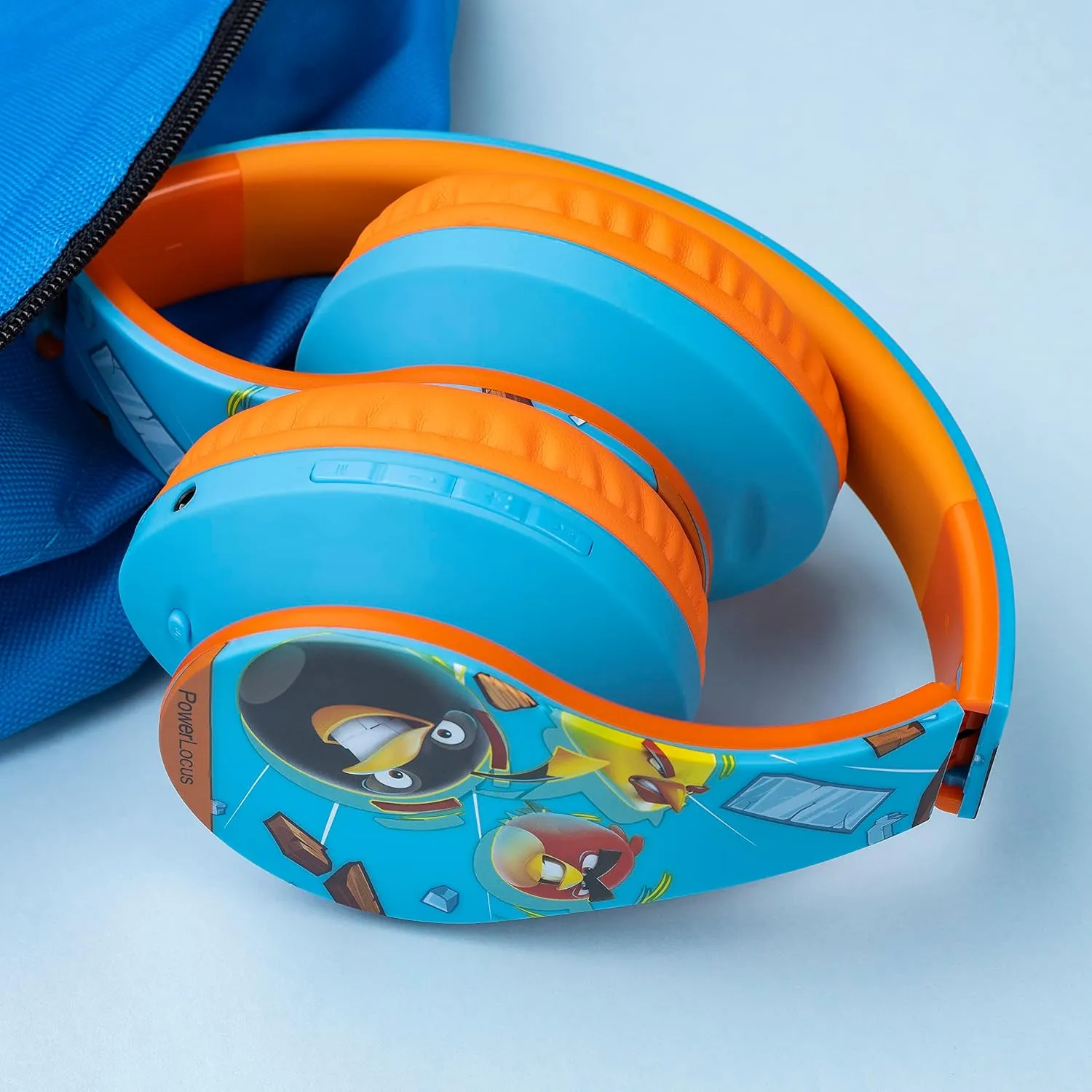 PowerLocus Kids Headphones Angry Birds Edition, Wireless Kids Headphones, 85dB Volume Limited, Foldable with Case, Wired and Micro SD Mode, Built-in Mic for Phone/iPad/School