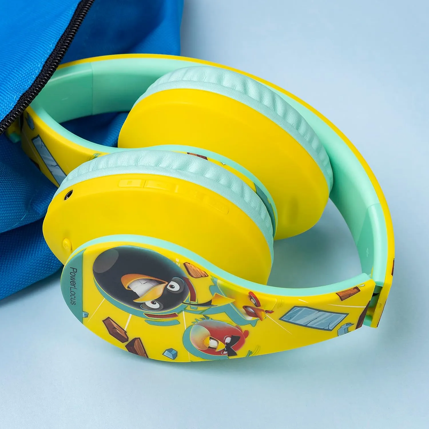 PowerLocus Kids Headphones Angry Birds Edition, Wireless Kids Headphones, 85dB Volume Limited, Foldable with Case, Wired and Micro SD Mode, Built-in Mic for Phone/iPad/School