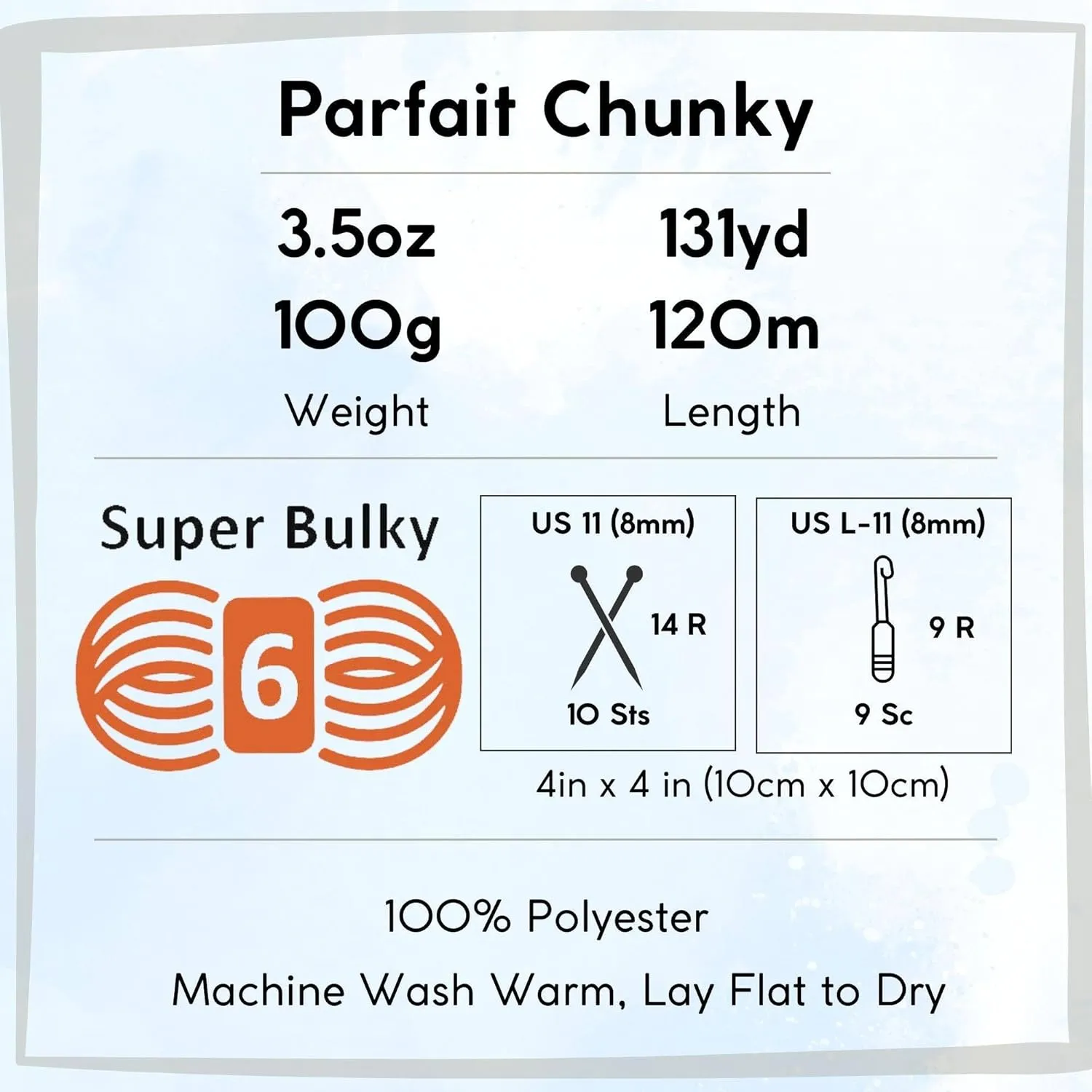 Premier Yarns Parfait Chunky Shell 1150-32 (3-Skeins - Same Dye Lot) Weight S Bulky #6 Polyester Yarn for Crocheting and Knitting with Project Bag