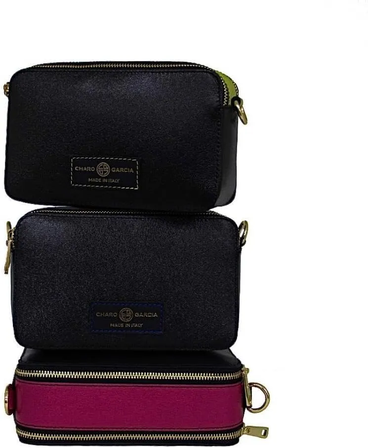 Premium Italian Leather Handmade in Tuscany, Italy. Crossbody Handbags for Women with Adjustable Strap Made in Italy