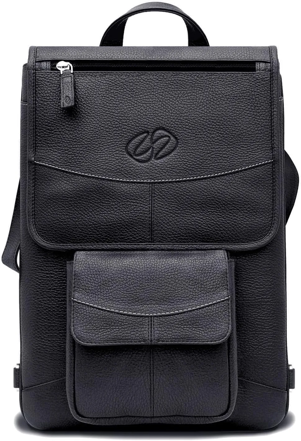 Premium Leather Shoulder Bag for 13 MacBook Air, Pro | Protective Laptop Case with Strap and Handle