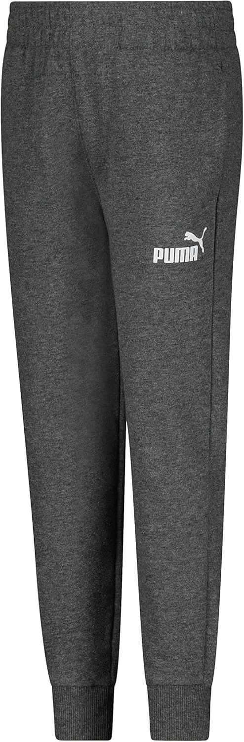 PUMA Boys' Core Logo Jogger, Side Seam Pockets, Elastic Waistband, Pull on Pant