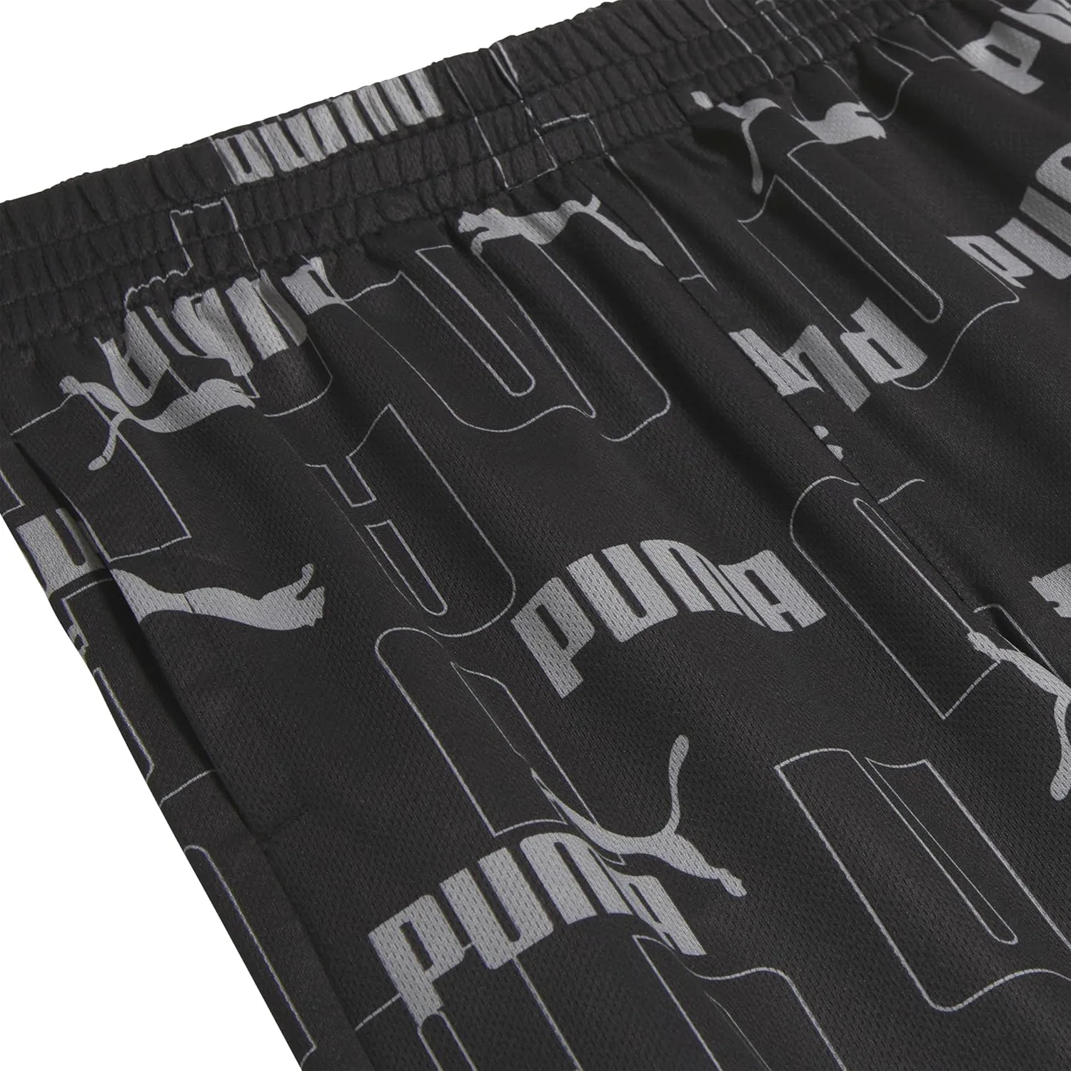 PUMA Boys' Essential Athletic Shorts, Logo & Printed Designs, Elastic Waistband