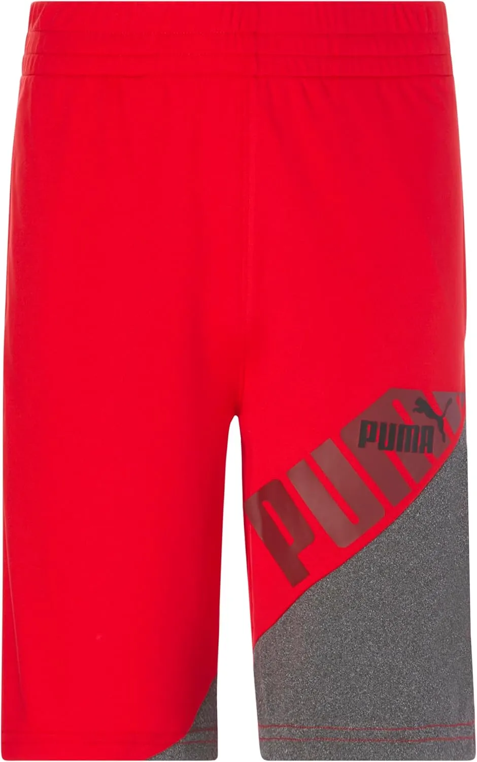 PUMA Boys' Essential Athletic Shorts, Logo & Printed Designs, Elastic Waistband