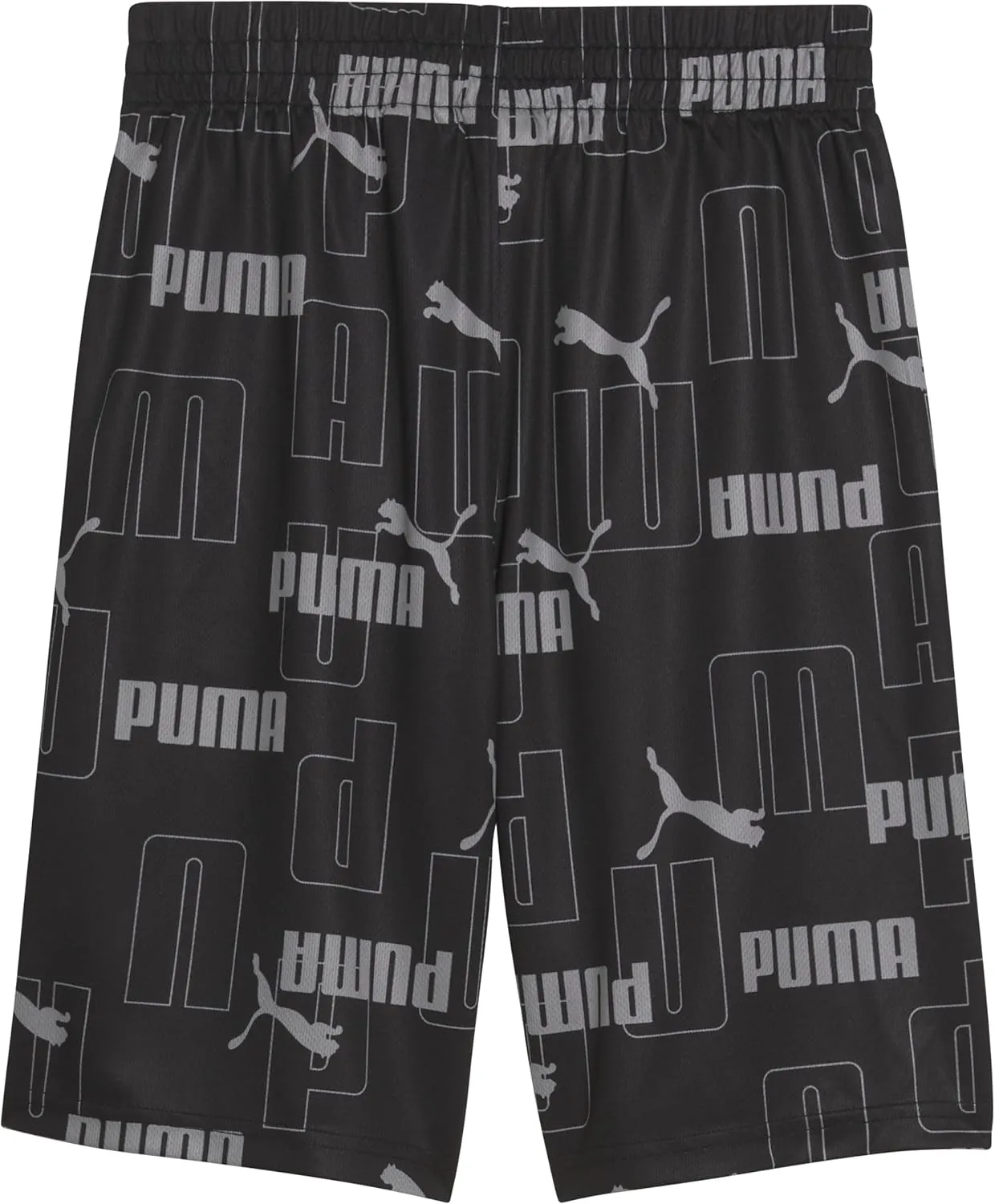 PUMA Boys' Essential Athletic Shorts, Logo & Printed Designs, Elastic Waistband