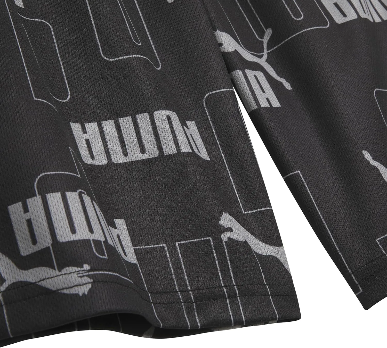 PUMA Boys' Essential Athletic Shorts, Logo & Printed Designs, Elastic Waistband
