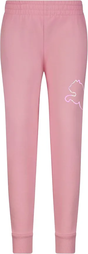 PUMA Girls' Core Logo Jogger, Fleece Lined, Elastic Waistband, Pull on Pant