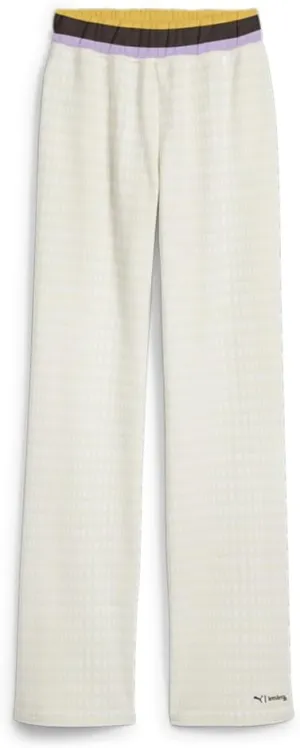 PUMA Womens Pants X Lemlem Casual Drawstring - Off White - Size XS
