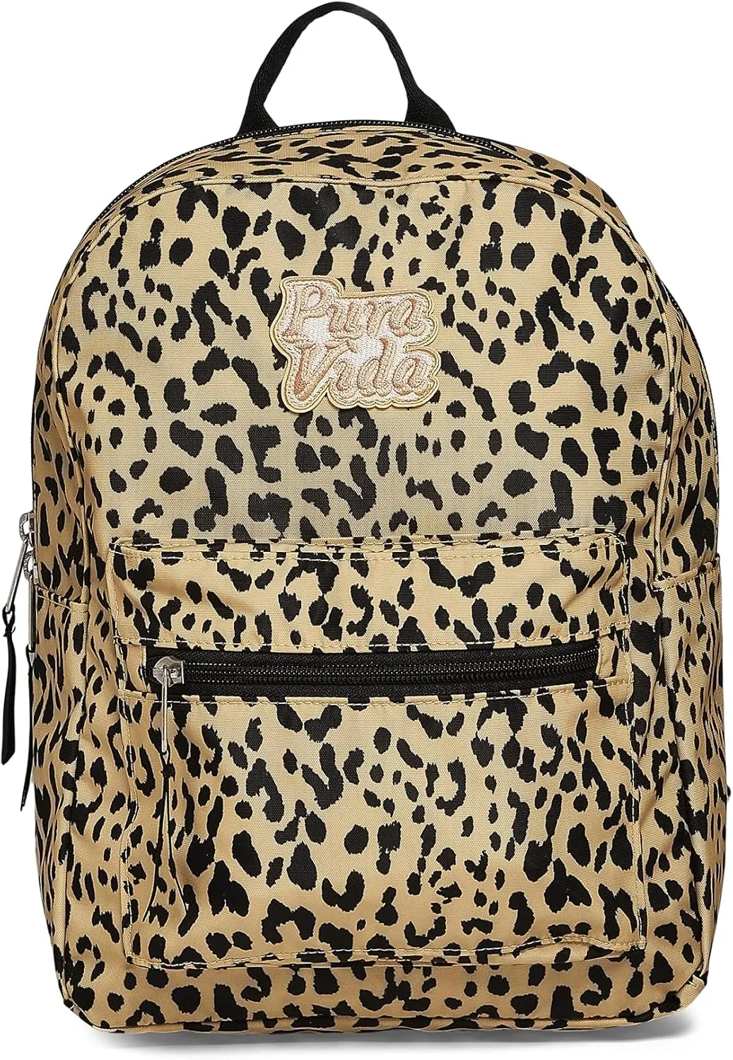 Pura Vida Leopard Mini Daypack Backpack Travel Bag - 400D Polyester, Brand Patch - 12 Liters