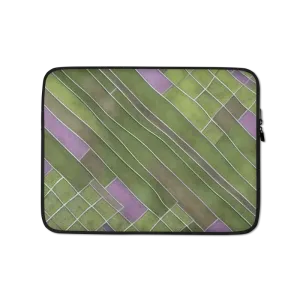 Purple Bands Padded Zipper Laptop Sleeve