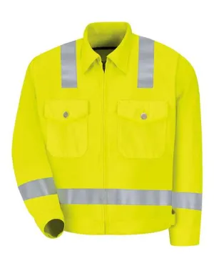 Red Kap Hi-Visibility Ike Jacket JY32
