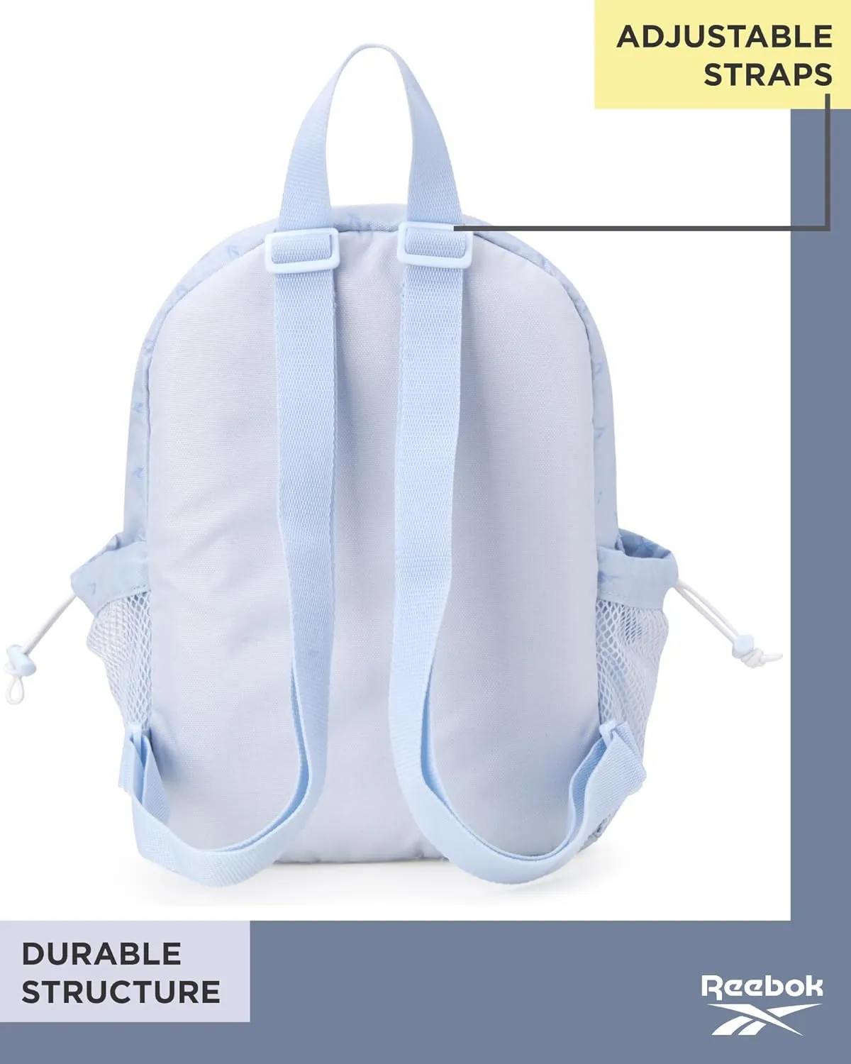 Reebok Women's Backpack - Lightweight Mini Essential Backpack - Small Casual Travel Bag for Women, Blue Serena