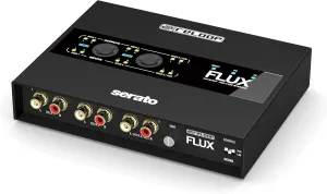 Reloop Flux 6x6 In/Out USB-C DVS Flexible, Robust, and Roadworthy Interface for Serato DJ Pro with USB Cables and Extended Edge Design (Black)