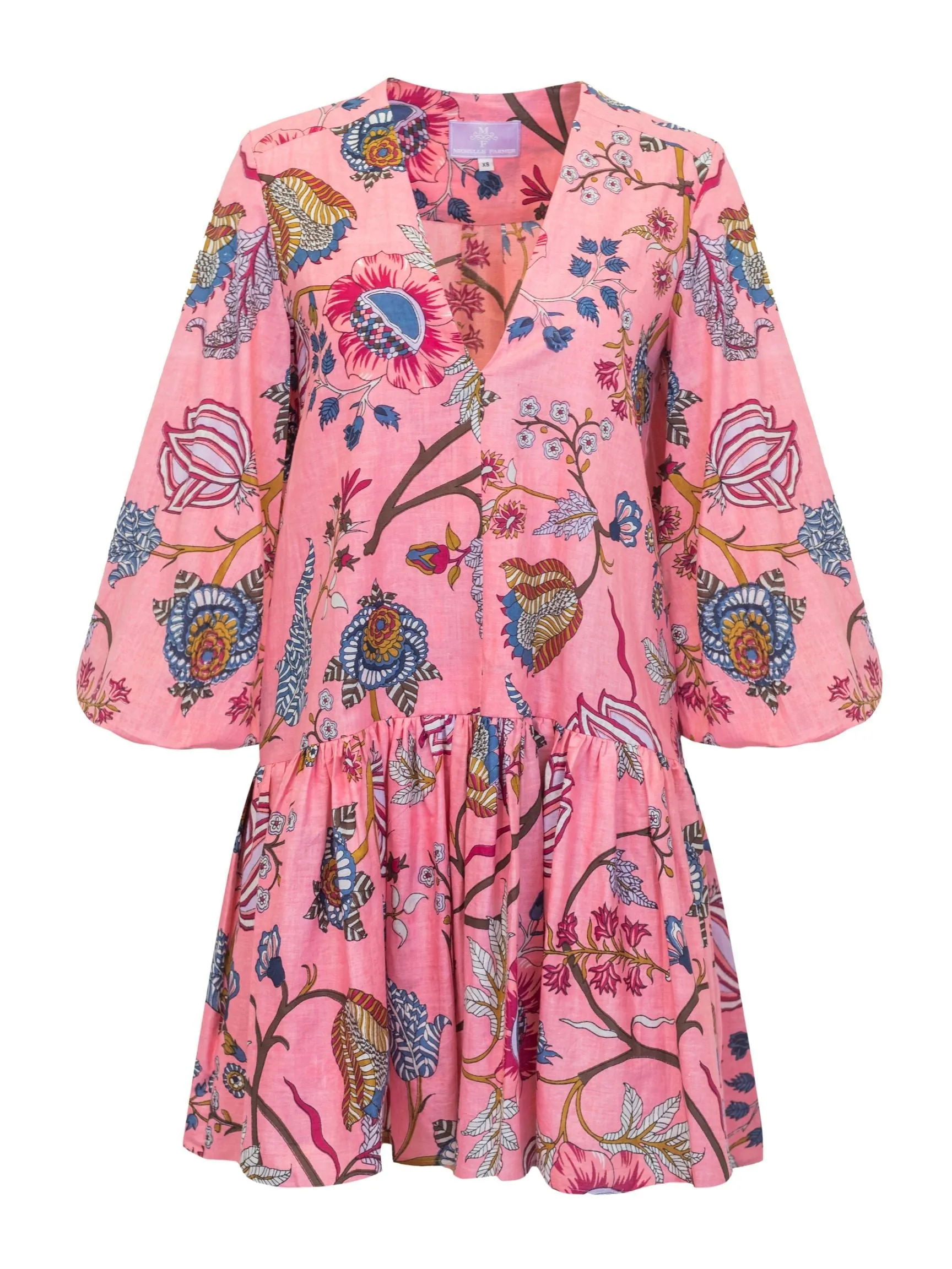Renee Dress mini- Pink Floral