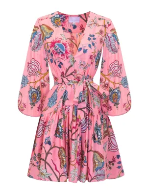 Renee Dress mini- Pink Floral