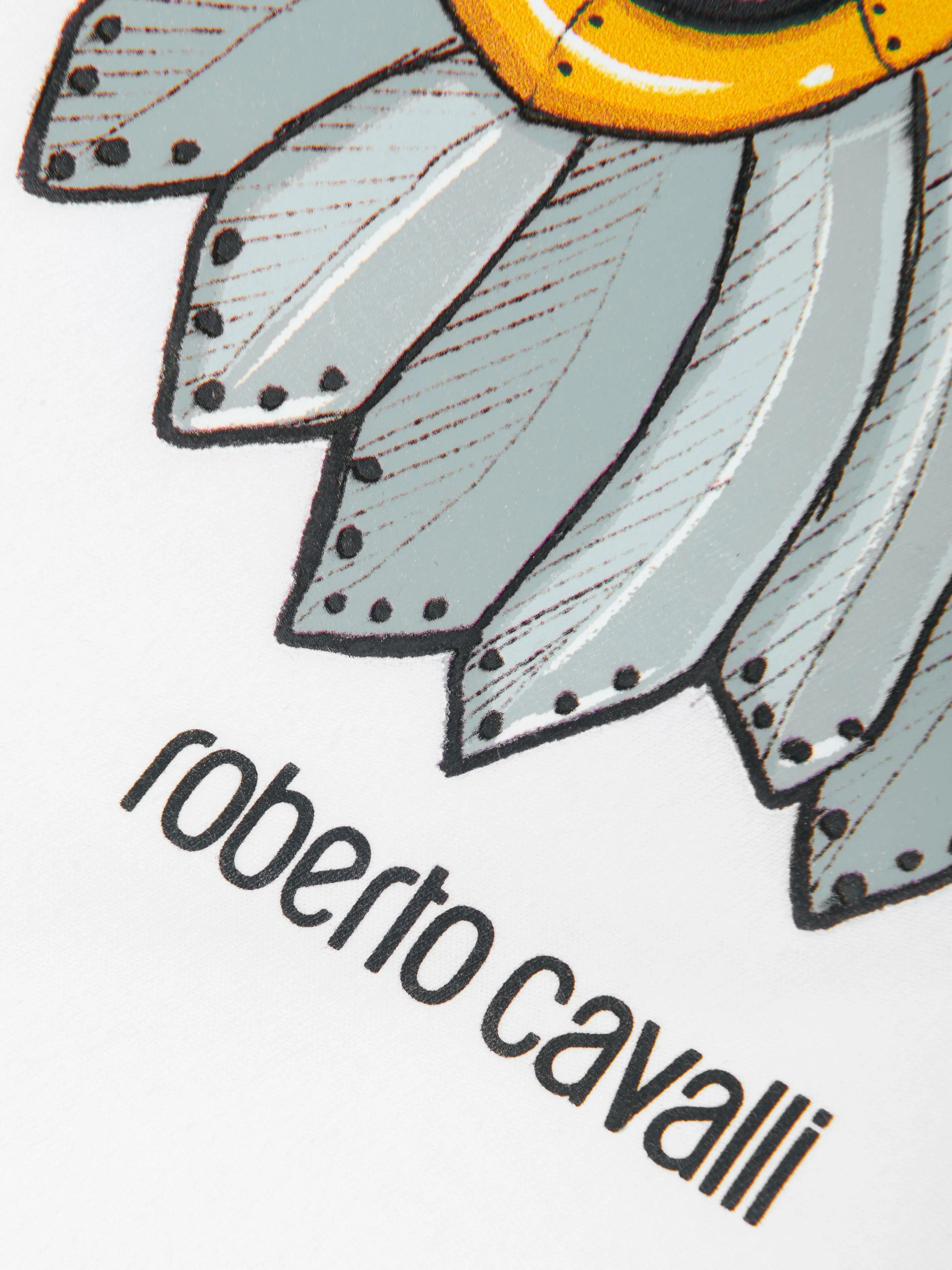 Roberto Cavalli Boys Lion T-Shirt in White