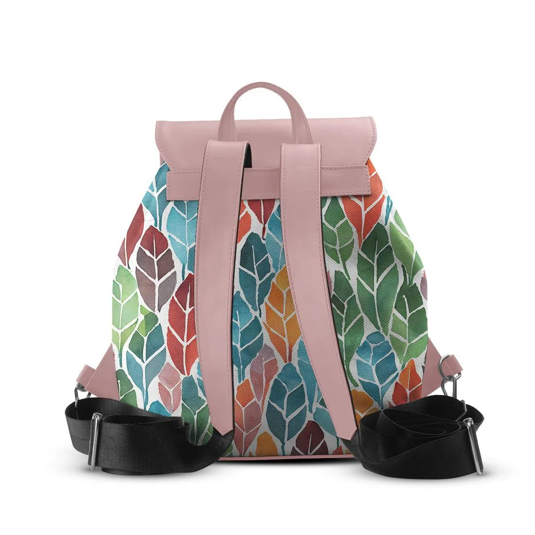 Rose Aurora Backpack Colorful Leaf