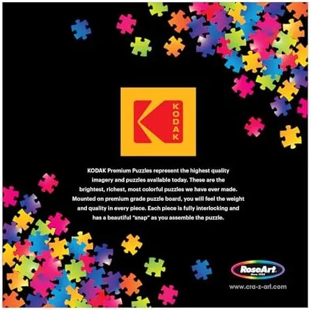RoseArt - Kodak Premium - 50's Diner - 1000 Piece Jigsaw Puzzle for Adults