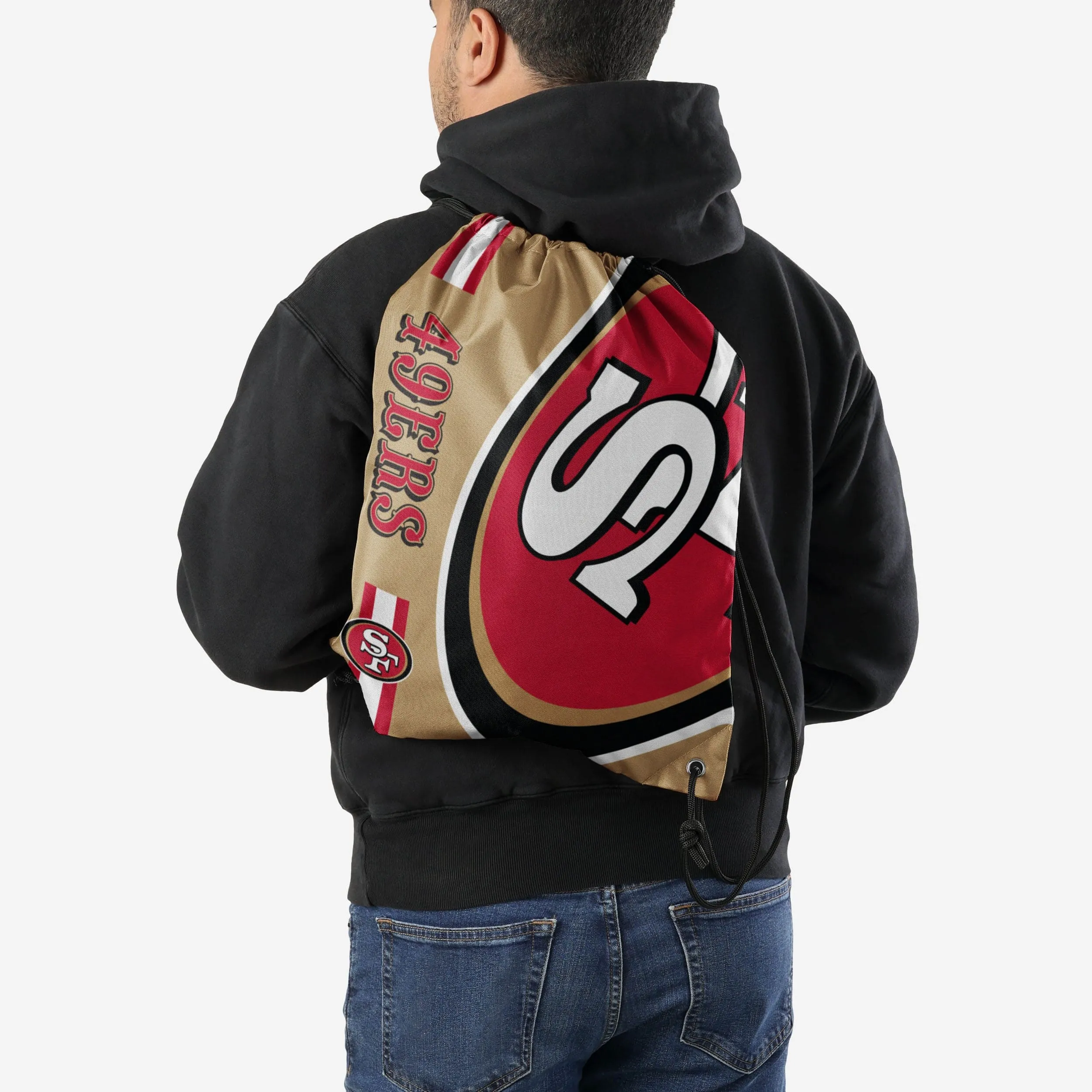 San Francisco 49ers Gold Alternate Color Big Logo Drawstring Backpack
