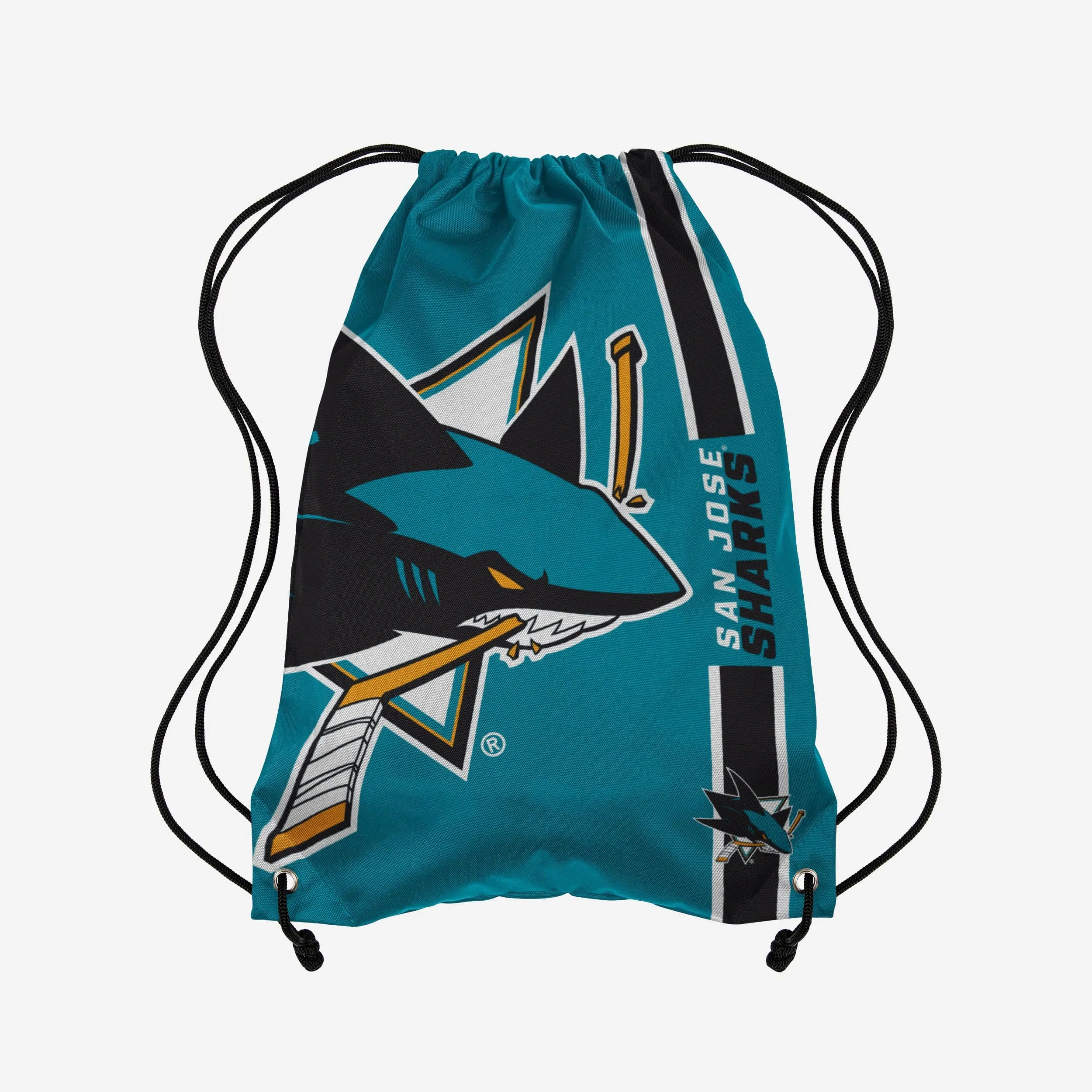 San Jose Sharks Big Logo Drawstring Backpack