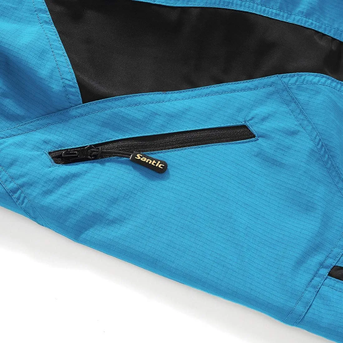 Santic Men's Bike Shorts Loose-Fit Softshell Mountain Bike with Padded Cycling Shorts MTB Bicycle Trail Shorts