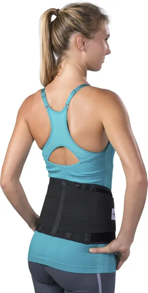Saunders S'port Industrial Work Back Support, Black, Large (Waist: 36" - 43")