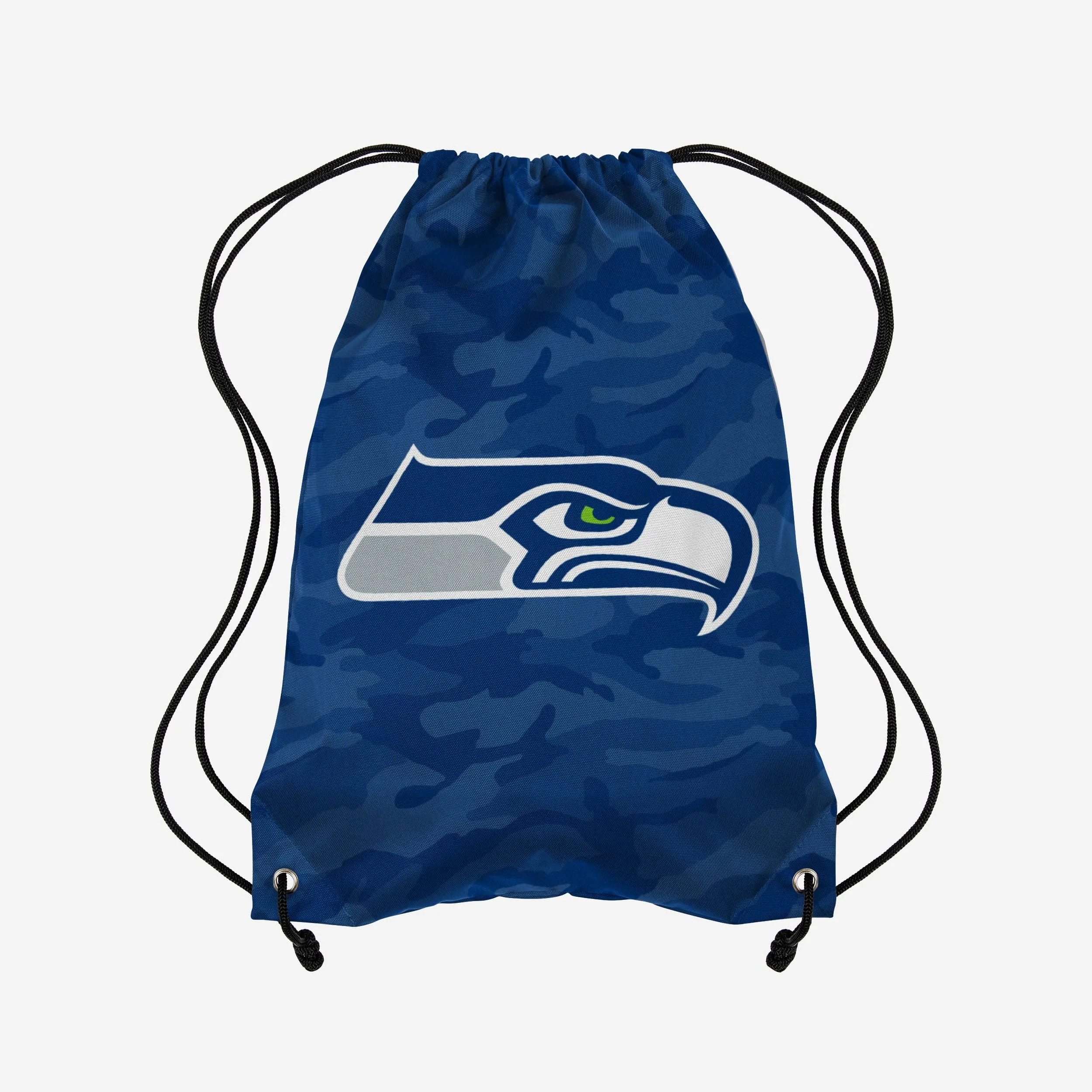 Seattle Seahawks Big Logo Camo Drawstring Backpack