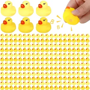Seematn 600 Pieces Rubber Duck in Bulk Bath Set Bulk Mini Colorful Ducks Baby Shower Birthday Party Decorations Favors Gift Summer Beach Pool Activity Carnival Game