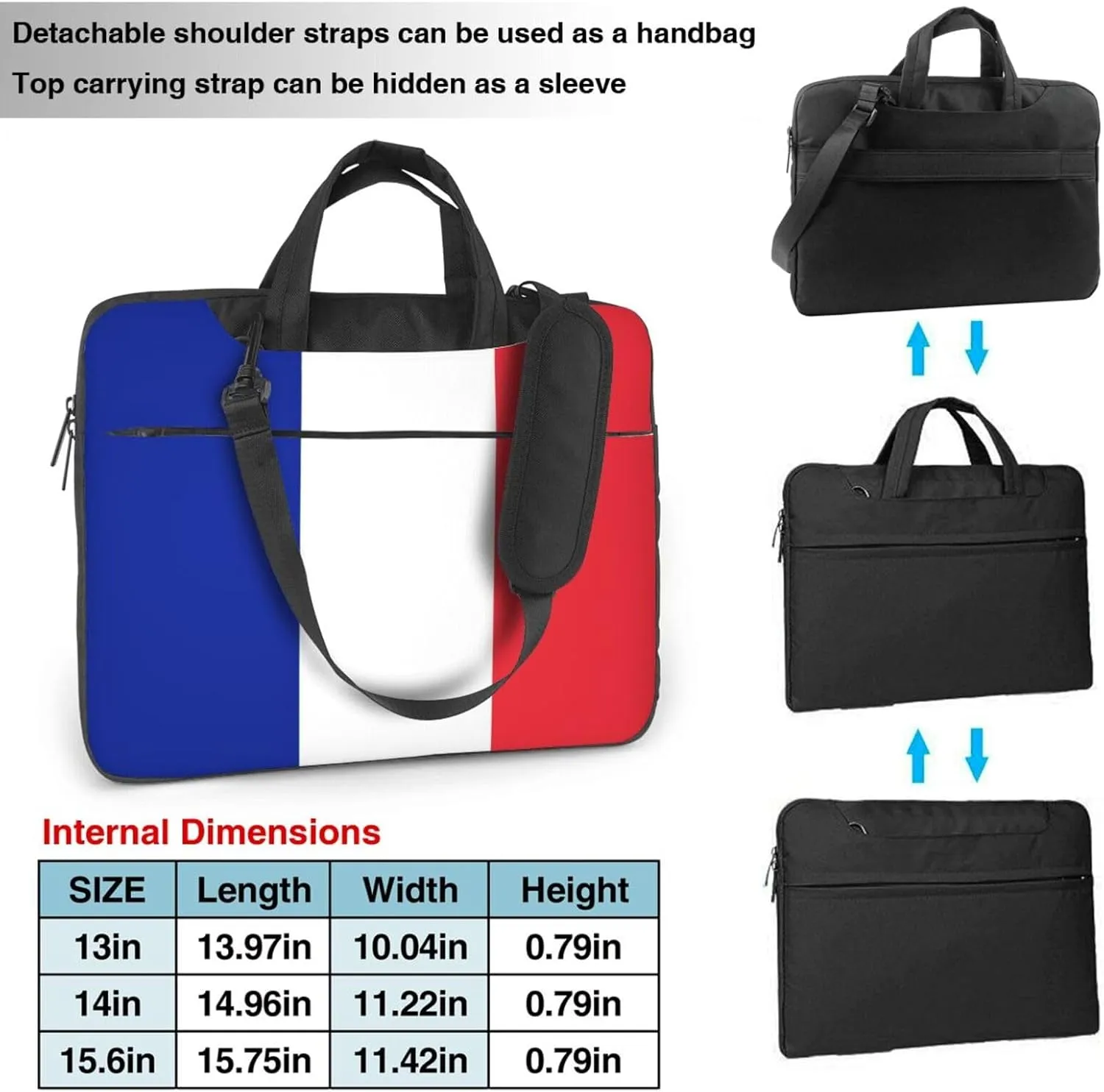 Serbian flag Laptop Bag, 15.6 inch Laptop Case Shoulder Messenger Bag Briefcase Computer Bag for Men Women