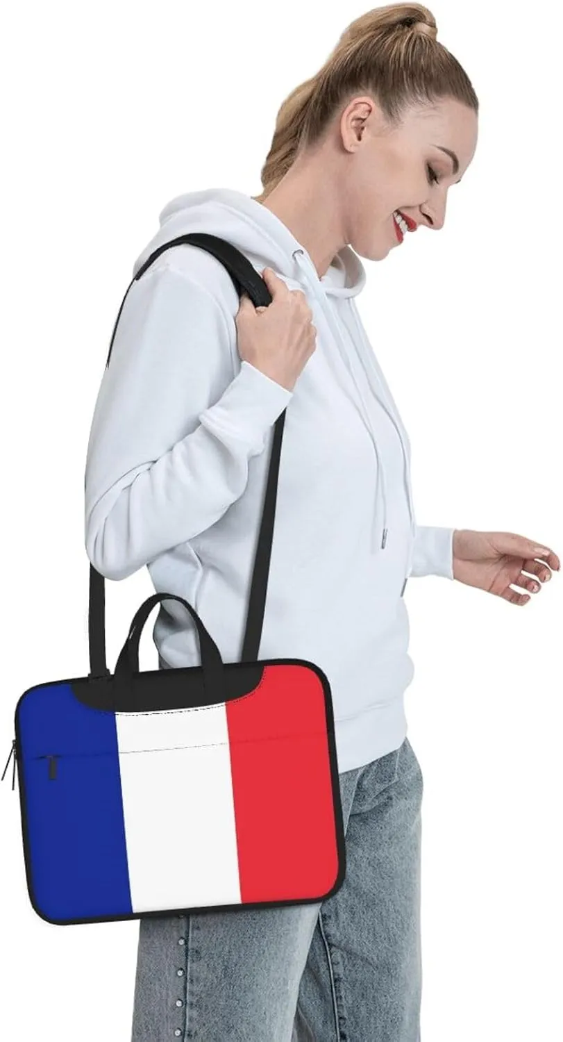 Serbian flag Laptop Bag, 15.6 inch Laptop Case Shoulder Messenger Bag Briefcase Computer Bag for Men Women