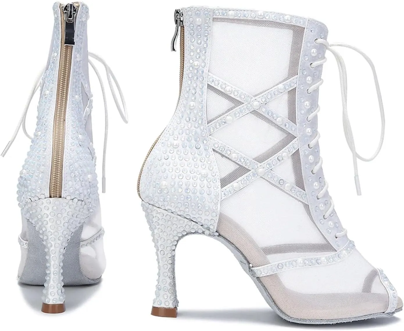 Sexy Pole Dance Boots - Latin Dance High Heels (9cm/3.54 inches)