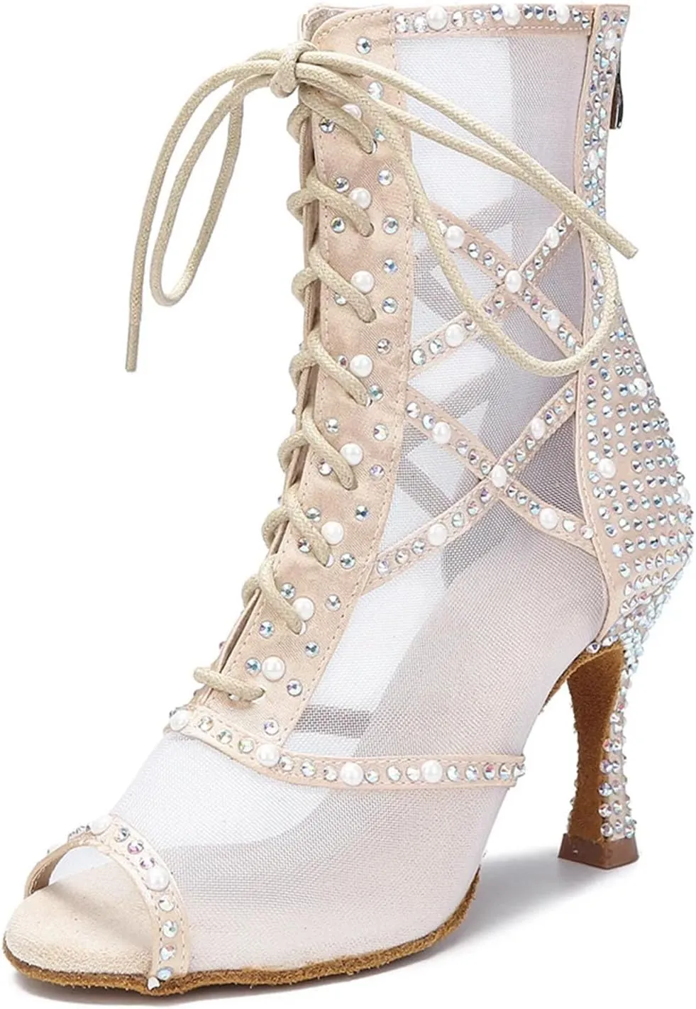 Sexy Pole Dance Boots - Latin Dance High Heels (9cm/3.54 inches)