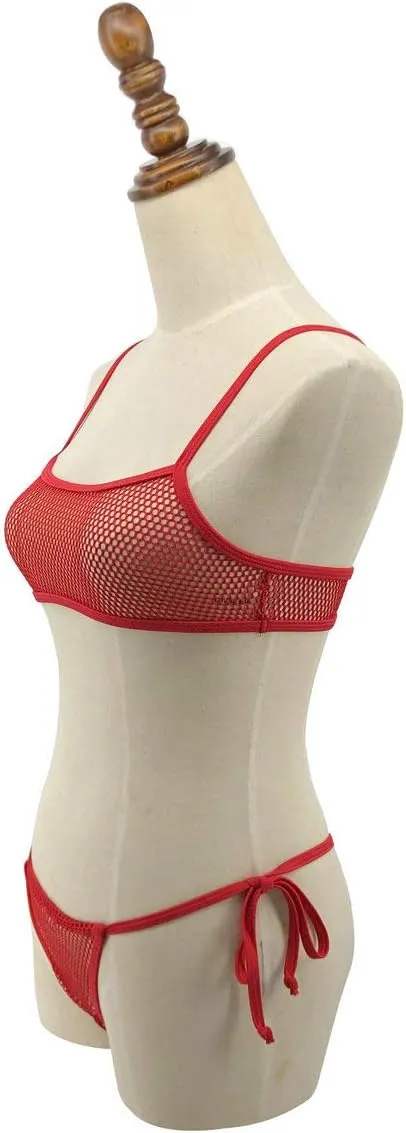 SHERRYLO Sheer Micro Bikini See Through Extreme Bikinis Slutty Thong Bathing Suit for Women Sexy Exotic See Thru Swimsuit