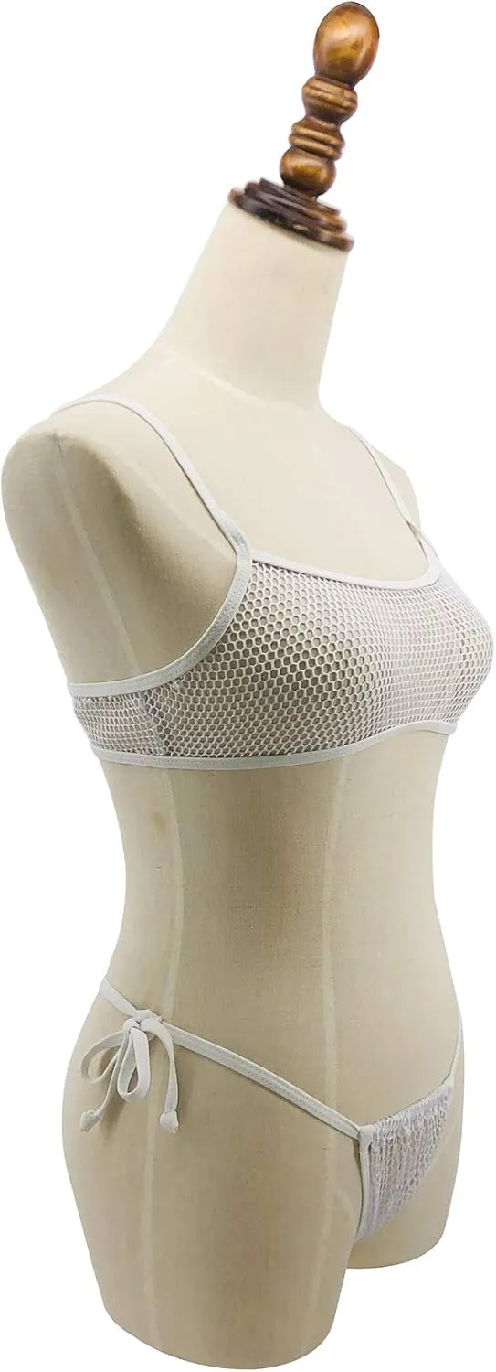 SHERRYLO Sheer Micro Bikini See Through Extreme Bikinis Slutty Thong Bathing Suit for Women Sexy Exotic See Thru Swimsuit
