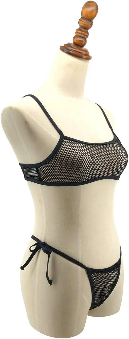 SHERRYLO Sheer Micro Bikini See Through Extreme Bikinis Slutty Thong Bathing Suit for Women Sexy Exotic See Thru Swimsuit