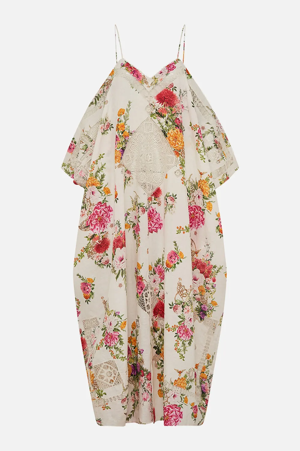 SHOESTRING STRAP KAFTAN EGYPTIAN ROSE