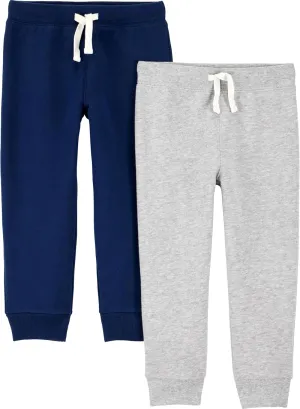 Simple Joys by Carter's Boys' 2-Pack Pull on Fleece Pants