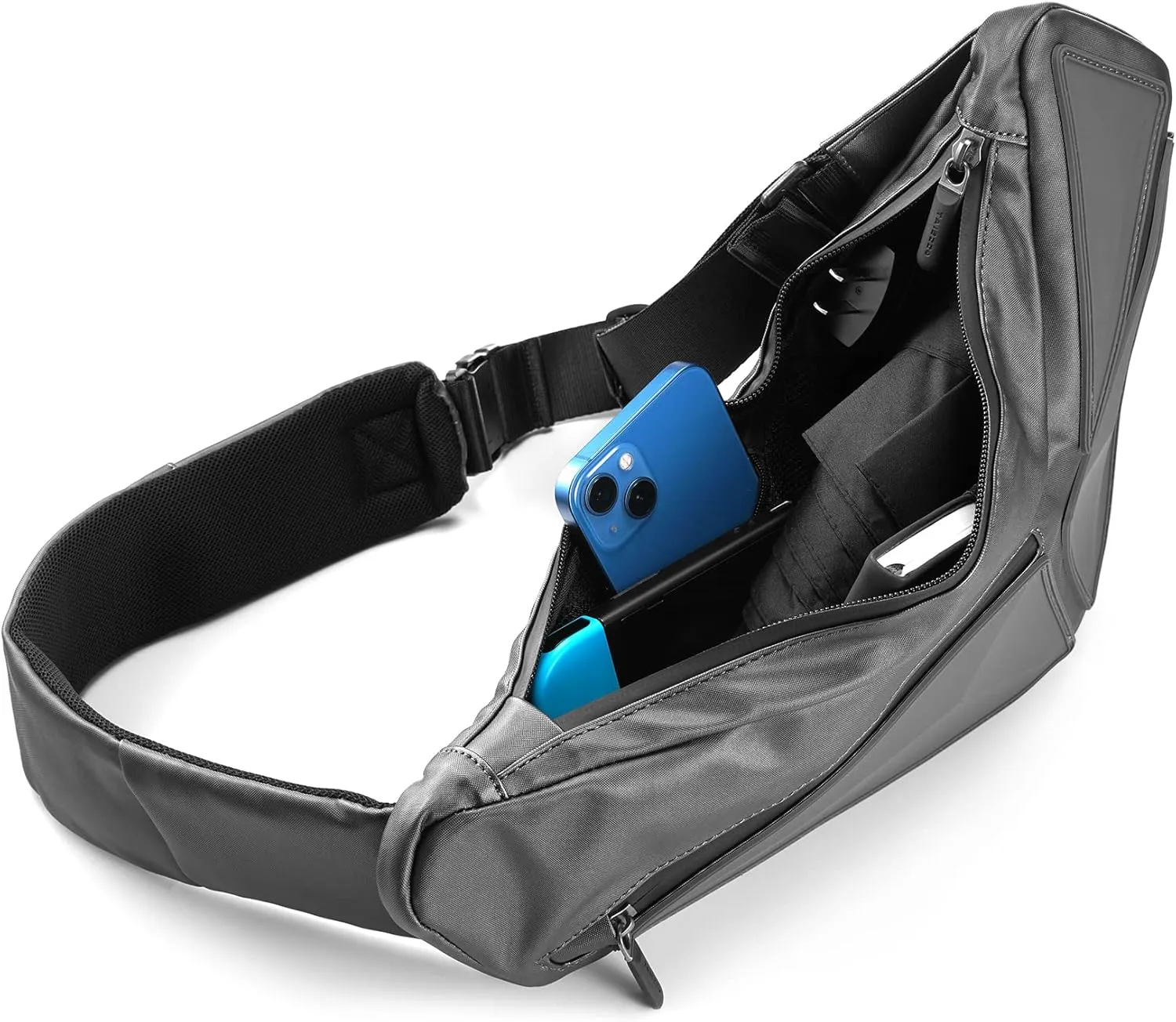 Sling Bag Cross Body Bag Mens One Shoulder Bag for Women Hiking Travel with USB Port Anti-theft EDC Casual Daypack