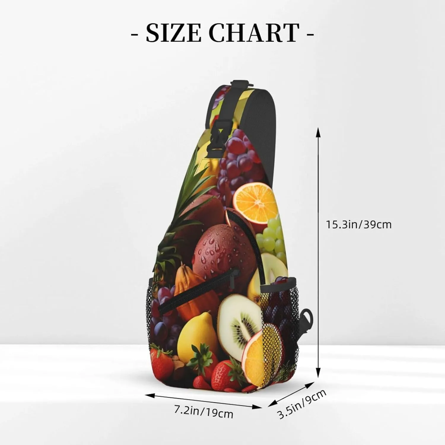 Sling Bag for Men Women Crossbody Backpack Exotic fruits Crossbody Bag Chest Bag for Travel Sport