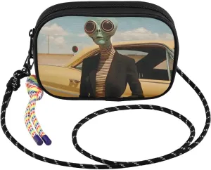 Small Crossbody Bags Alien Car Surreal for Women Cell Phone Purses Women's Shoulder Handbag Wallet Purse