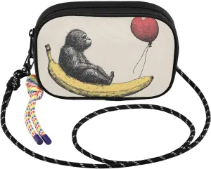 Small Crossbody Bags Funny Gorilla Balloon for Women Cell Phone Purses Shoulder Bag Handbag with Adjustable Strap