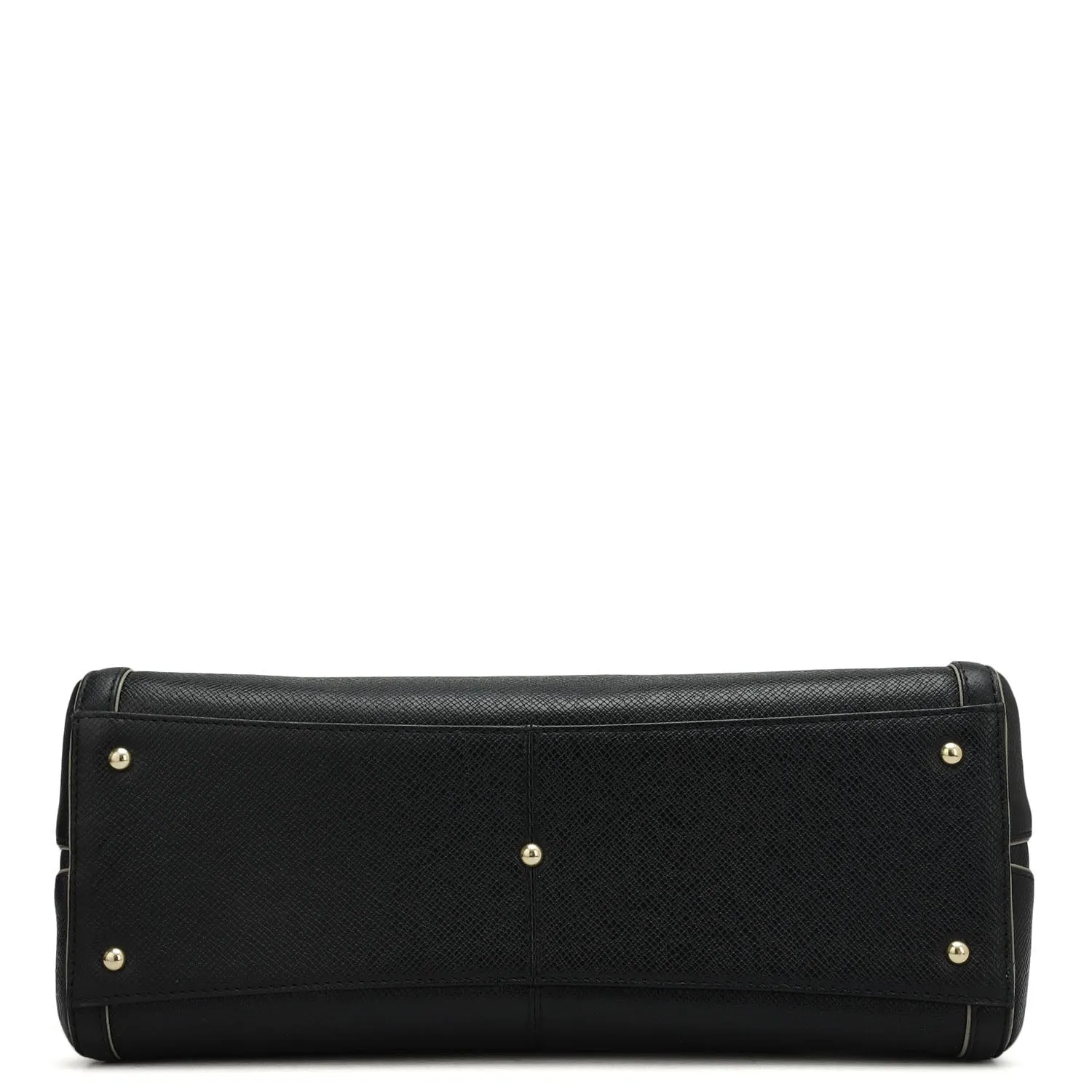 Small Franzy Leather Satchel - Black