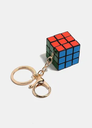 Small Puzzle Cube Keychain